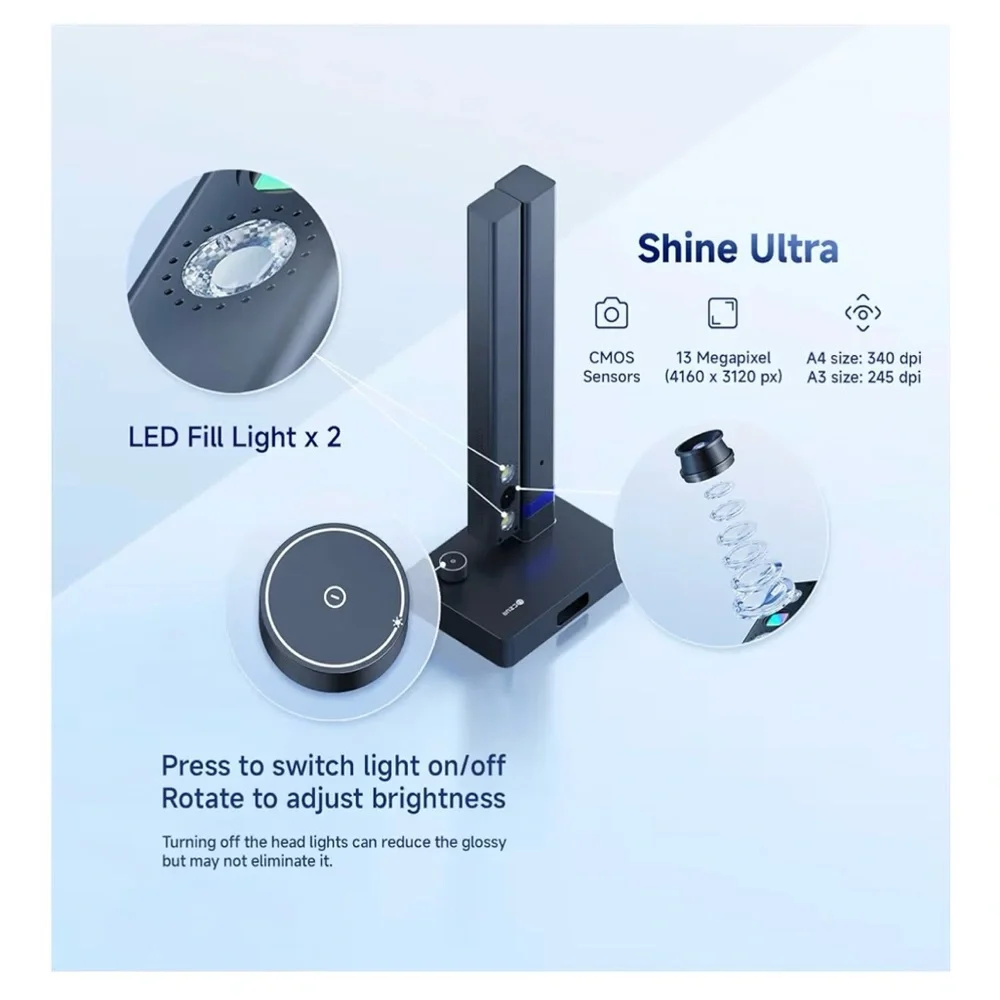 CZUR Shine Ultra Smart Portable Document Scanner - Picture 4 of 7